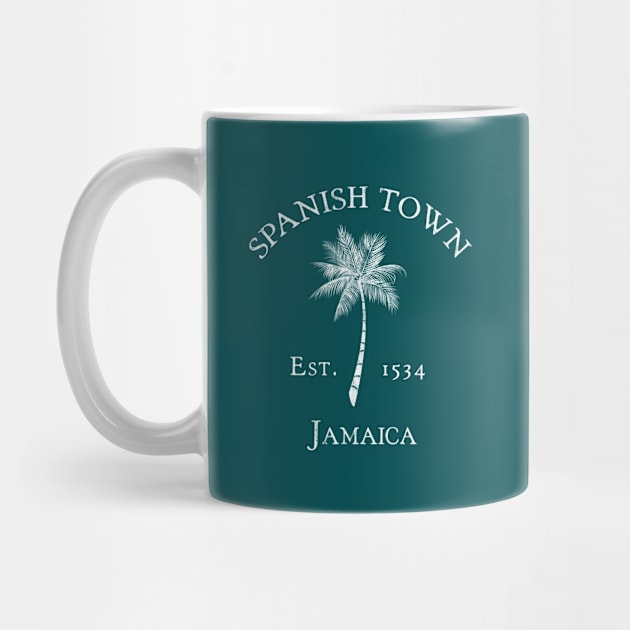 Spanish Town Jamaica Vintage Palm by TGKelly